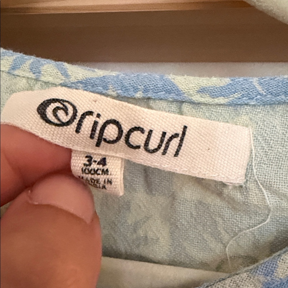 Rip Curl Light Blue Sun Pattern Kids Dress - Picture 4 of 4